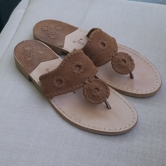 Brown and tansandals by Jack Rogers 1960 - Picture 1 of 5
